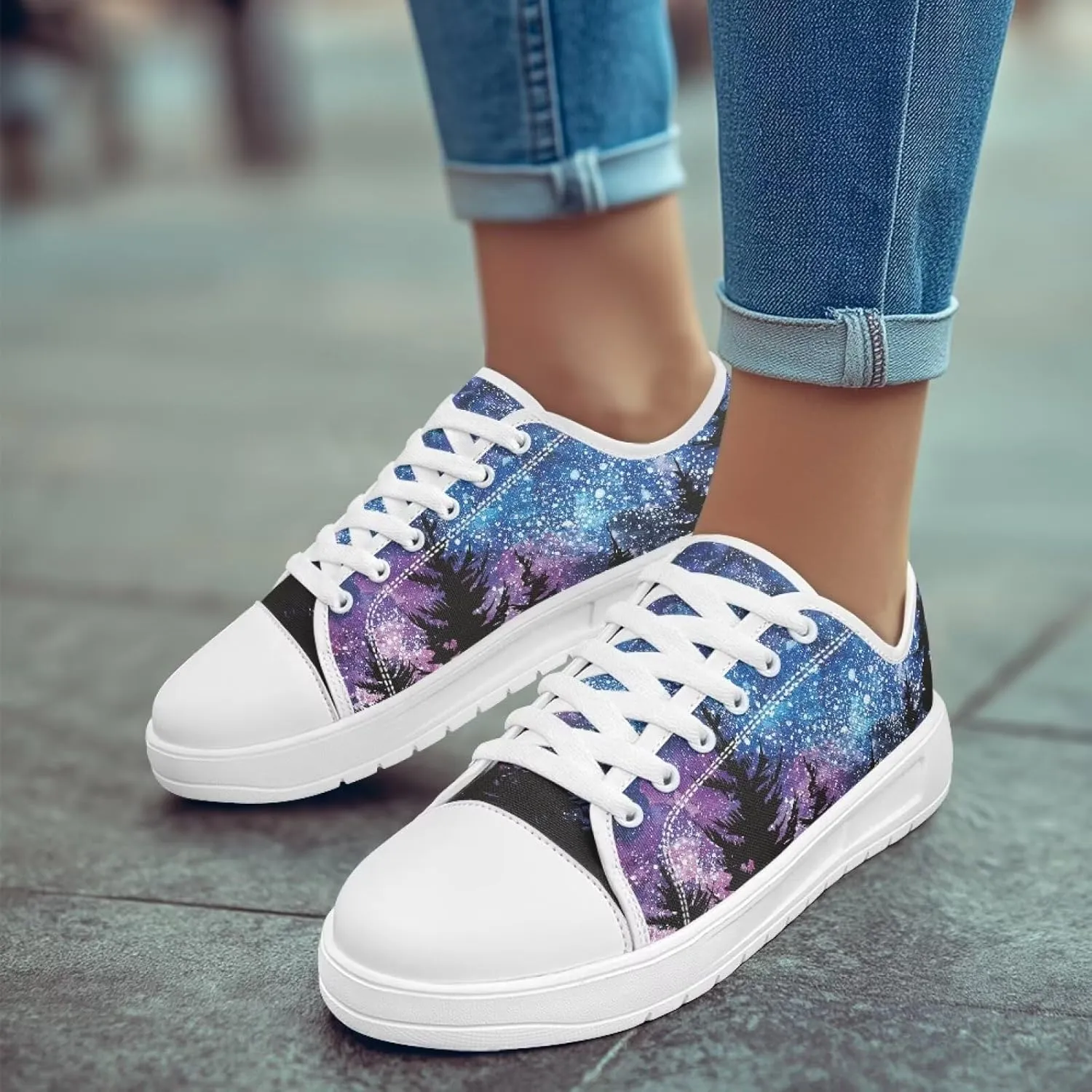 Womens Loafers Shoes Casual Slip-On Canvas Shoes Breathable Sneakers for Women Low Top Sneakers 5.5-13.5