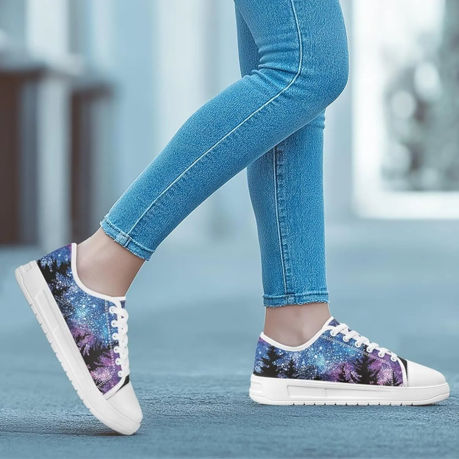Womens Loafers Shoes Casual Slip-On Canvas Shoes Breathable Sneakers for Women Low Top Sneakers 5.5-13.5