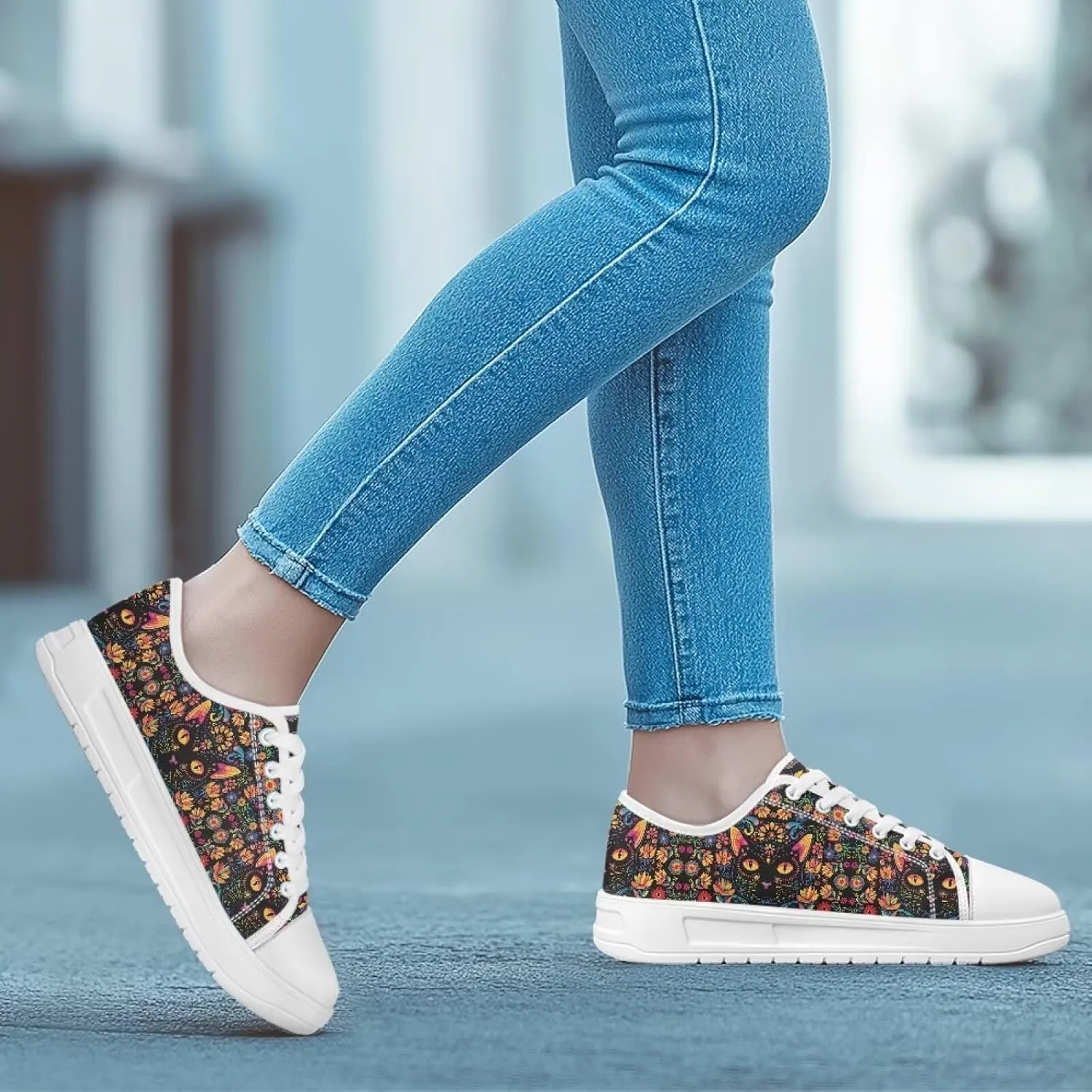 Womens Loafers Shoes Casual Slip-On Canvas Shoes Breathable Sneakers for Women Low Top Sneakers 5.5-13.5