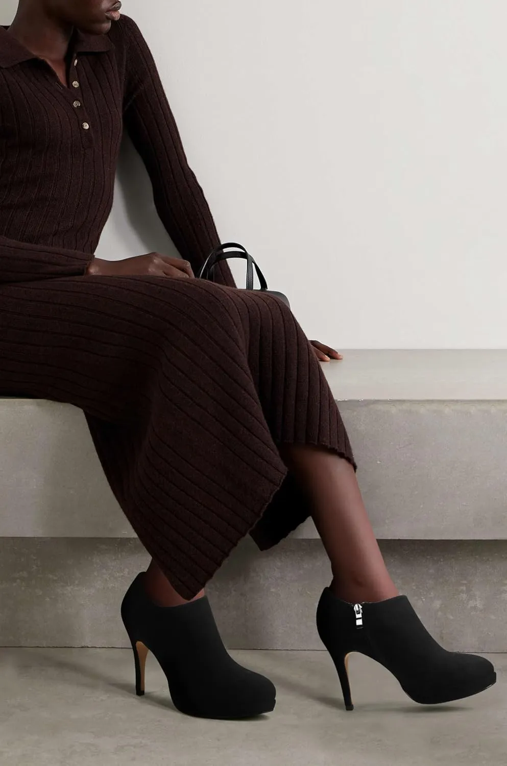 Women's Platform Booties Stiletto Ankle Boots High Heel Booties Winter Dress Shoes