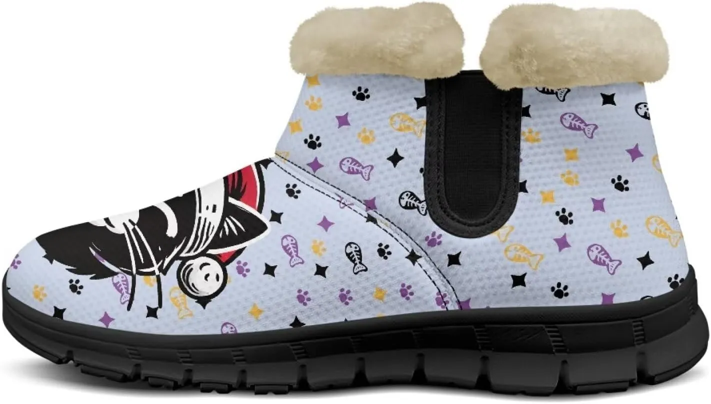 Women's Snow Boots Winter Comfy Plush Warm Ankle Boot Anti-Slip Waterproof Comfortable Slip On Outdoor Booties for Hiking Walking