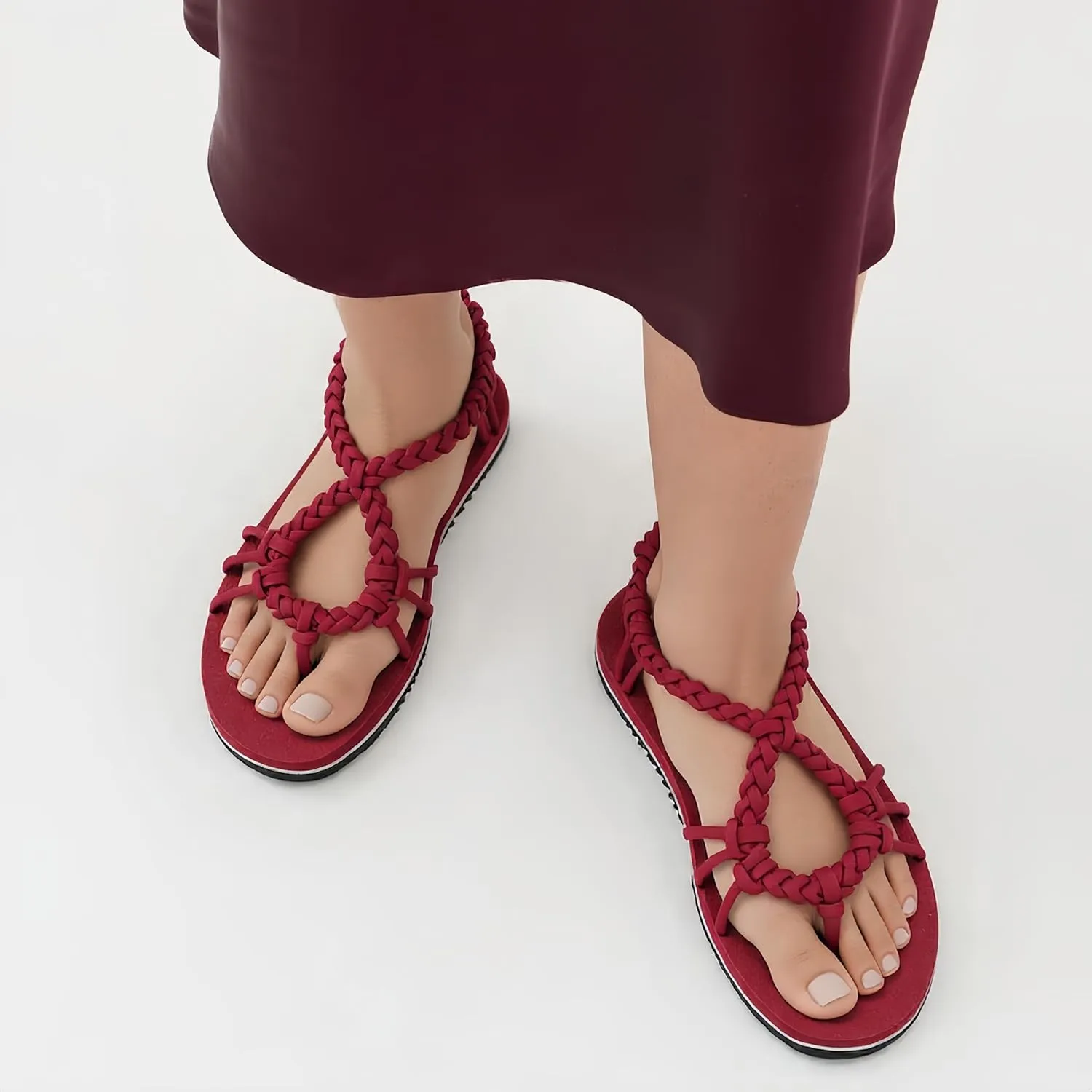 Women's Walking Sandals Arch Support Orthopedic Recovery Flats Sandals Cushion Adjustable Strap for Plantar Fasciitis