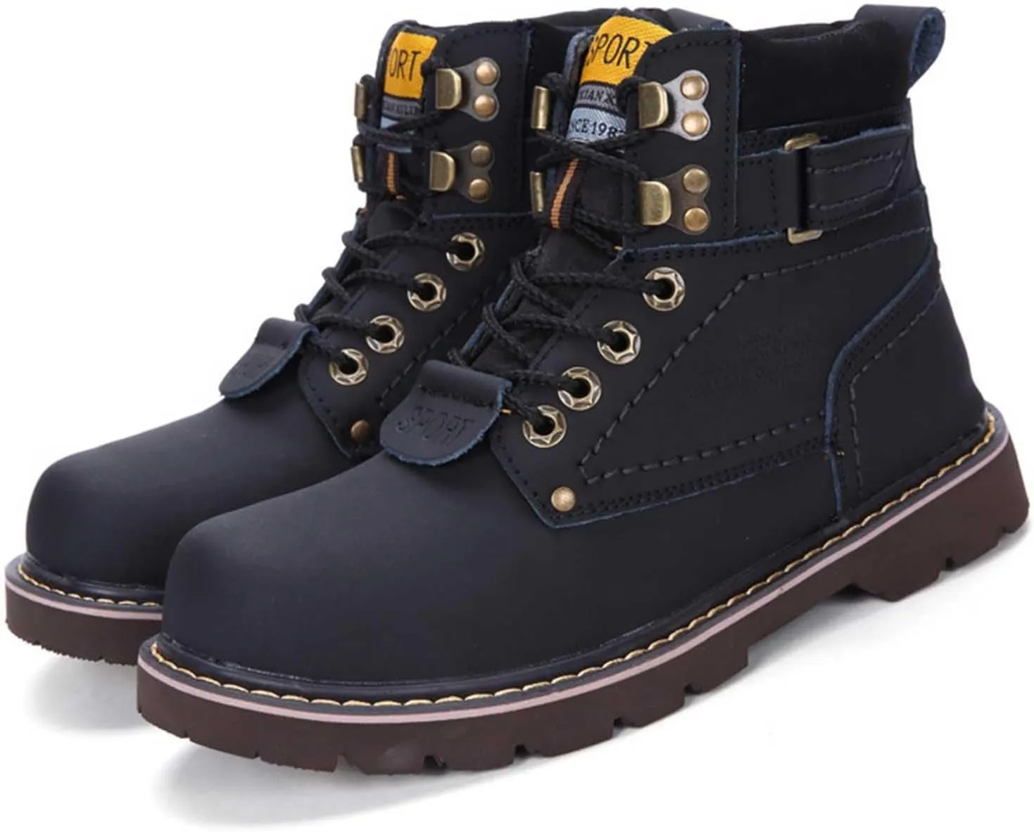 Work Boots for Men Soft Toe Hiking Sneakers Warm Booties Womens Safety Shoes Non Slip Waterproof Outdoor Shoes Lightweight Anti Slip Hike Grounded Footwear