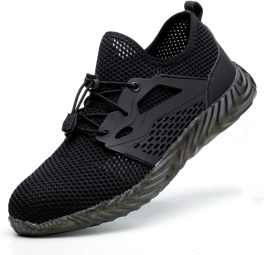 Work Shoes Steel Toe Safety Shoes Puncture Proof Construction Shoes Comfortable Non-Slip Sneakers