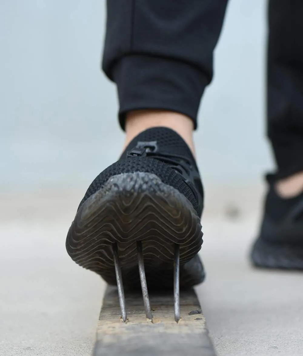 Work Shoes Steel Toe Safety Shoes Puncture Proof Construction Shoes Comfortable Non-Slip Sneakers