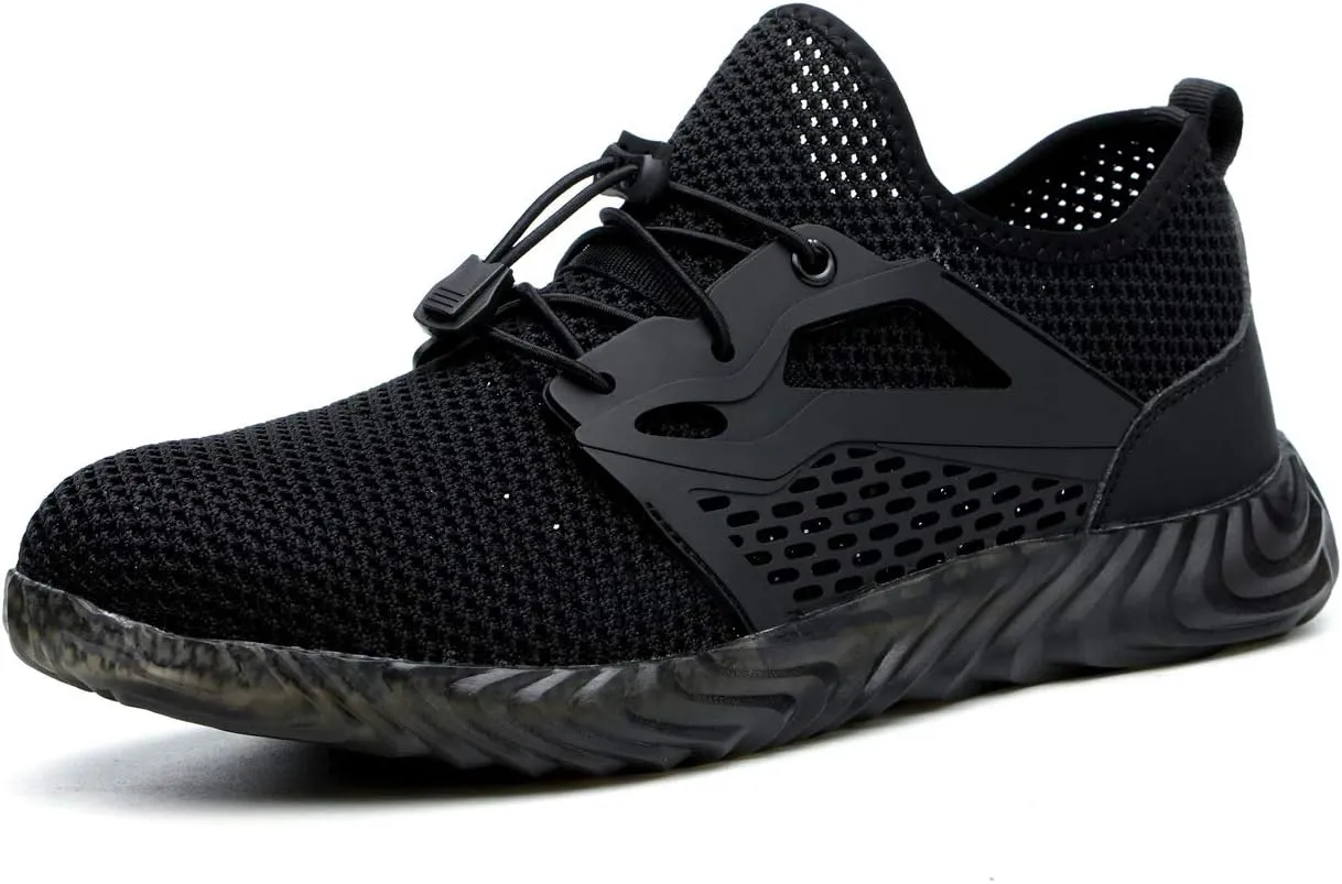 Work Shoes Steel Toe Safety Shoes Puncture Proof Construction Shoes Comfortable Non-Slip Sneakers