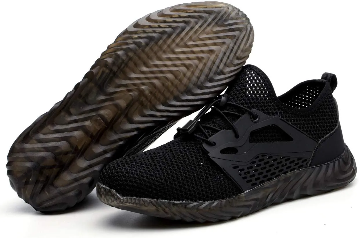 Work Shoes Steel Toe Safety Shoes Puncture Proof Construction Shoes Comfortable Non-Slip Sneakers