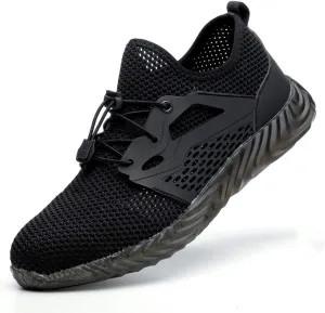 Work Shoes Steel Toe Safety Shoes Puncture Proof Construction Shoes Comfortable Non-Slip Sneakers