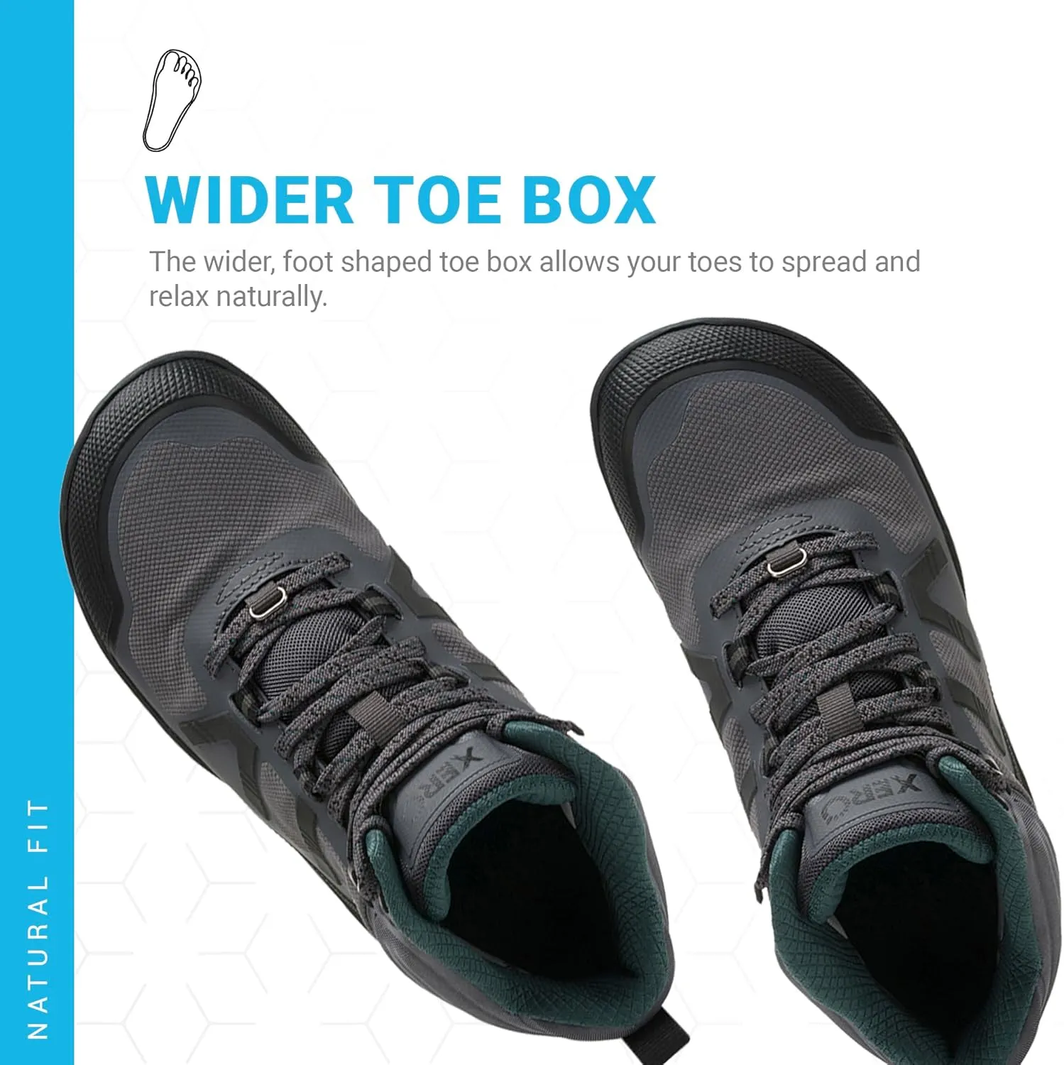 Xero Shoes Barefoot Hiking Shoes for Women | Scrambler Mid Women's Hiking Boots | Zero Drop, Wide Toe Box, Minimalist