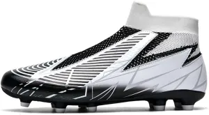 YAXE Unisex's Laceless AG FG Soccer Cleats Outdoor/Indoor Professional Football Sports Training Sneakers