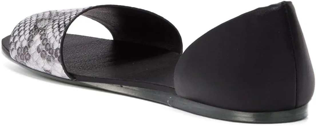 YDN Women Comfortable Open Toe Slip On D'Orsay Flats Low Heels Sandals Shoes Casual Walking Dress Size 4-16 US